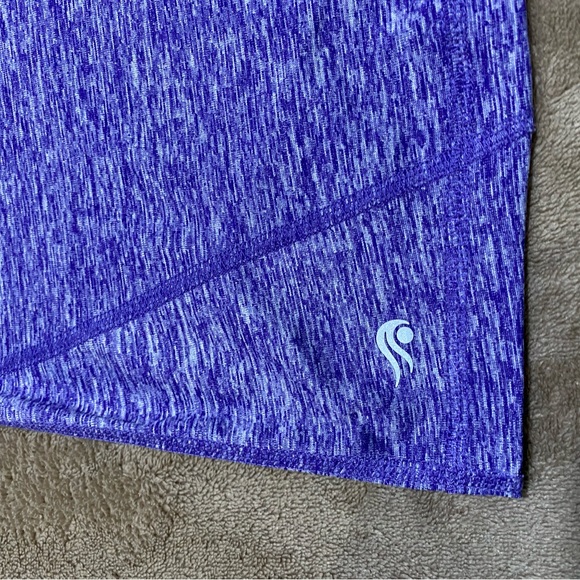 Women Sport Tee Extra Large XL Rapidry Tee Yoga Top Marled Purple T-Shirt - Picture 13 of 14